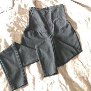 Black maternity skinny stretch pants